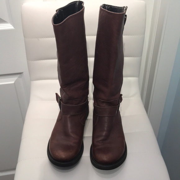 Steve Madden Brown Leather Boots - Picture 3 of 8